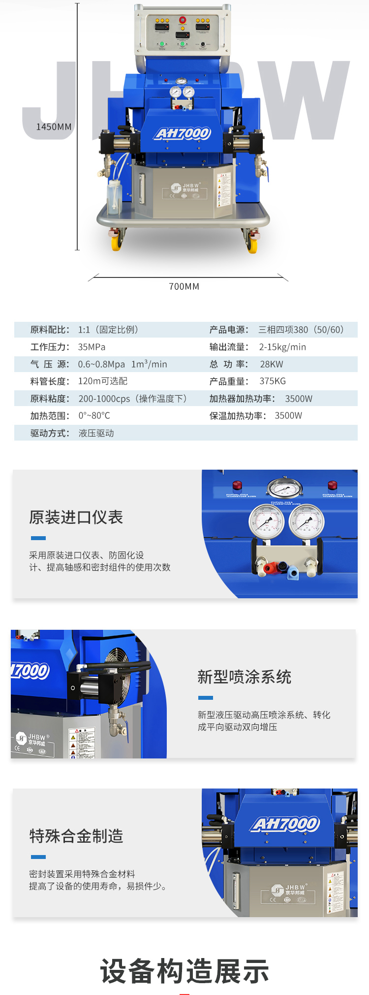 聚脲噴涂設備